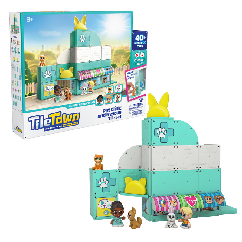 Tile Town Pet Clinic & Rescue Tile Set - 44pcs