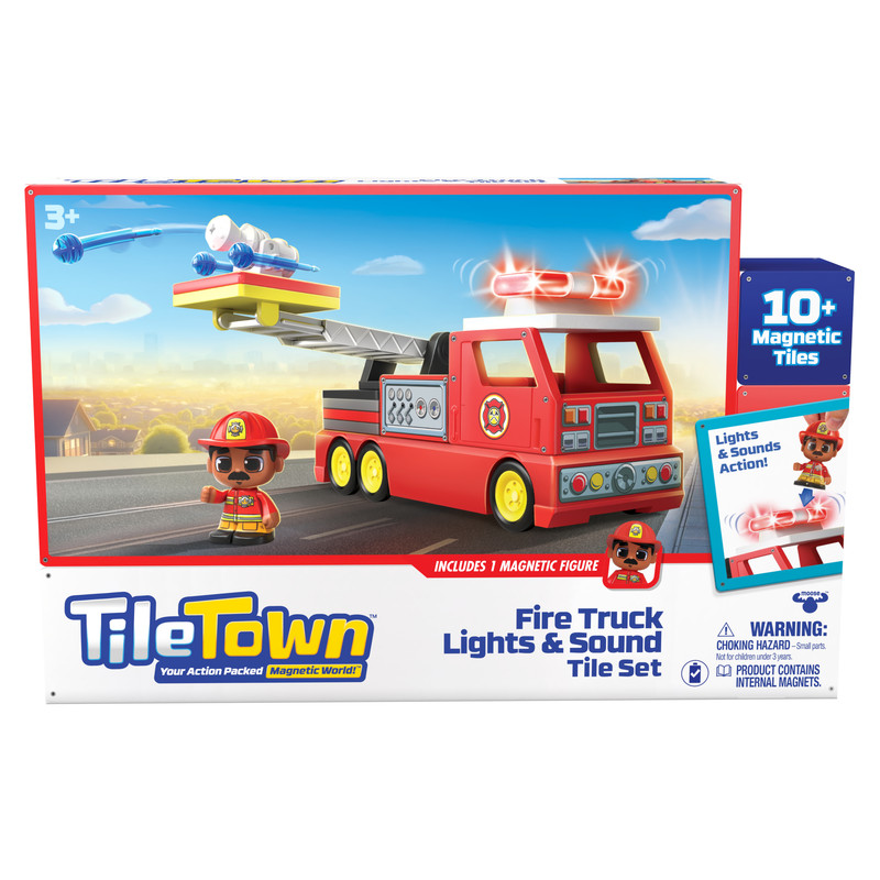 Tile Town Fire Truck Lights & Sounds Tile Set