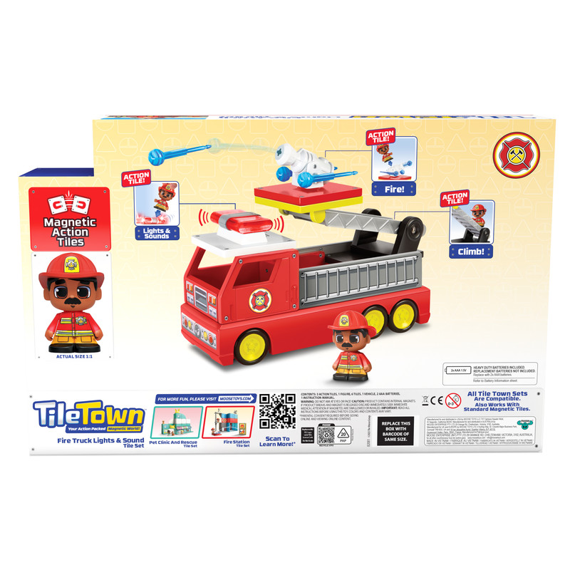 Tile Town Fire Truck Lights & Sounds Tile Set