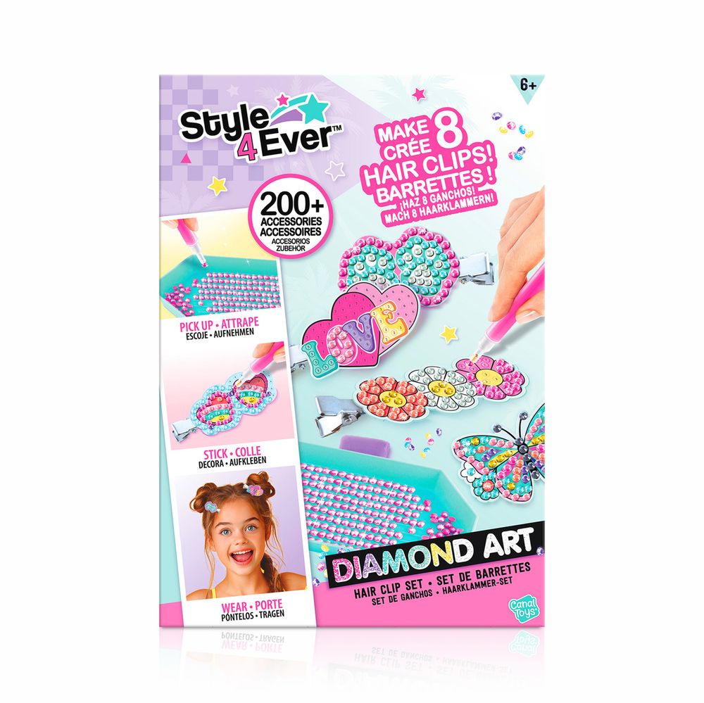 Canal Toys - Diamond Art Hair Clip Set
