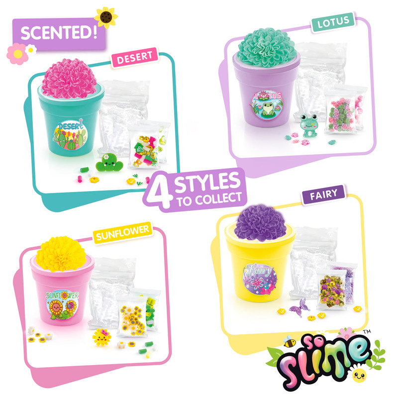 Canal Toys - Slime Flower Pot - Style & Color May Vary - 1 Pc