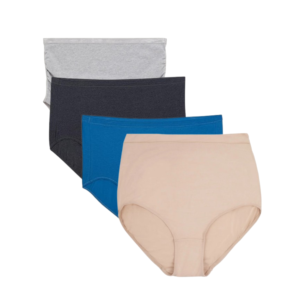 Tummy - High Waist Maternity Panty - Multicolor - Pack of 4