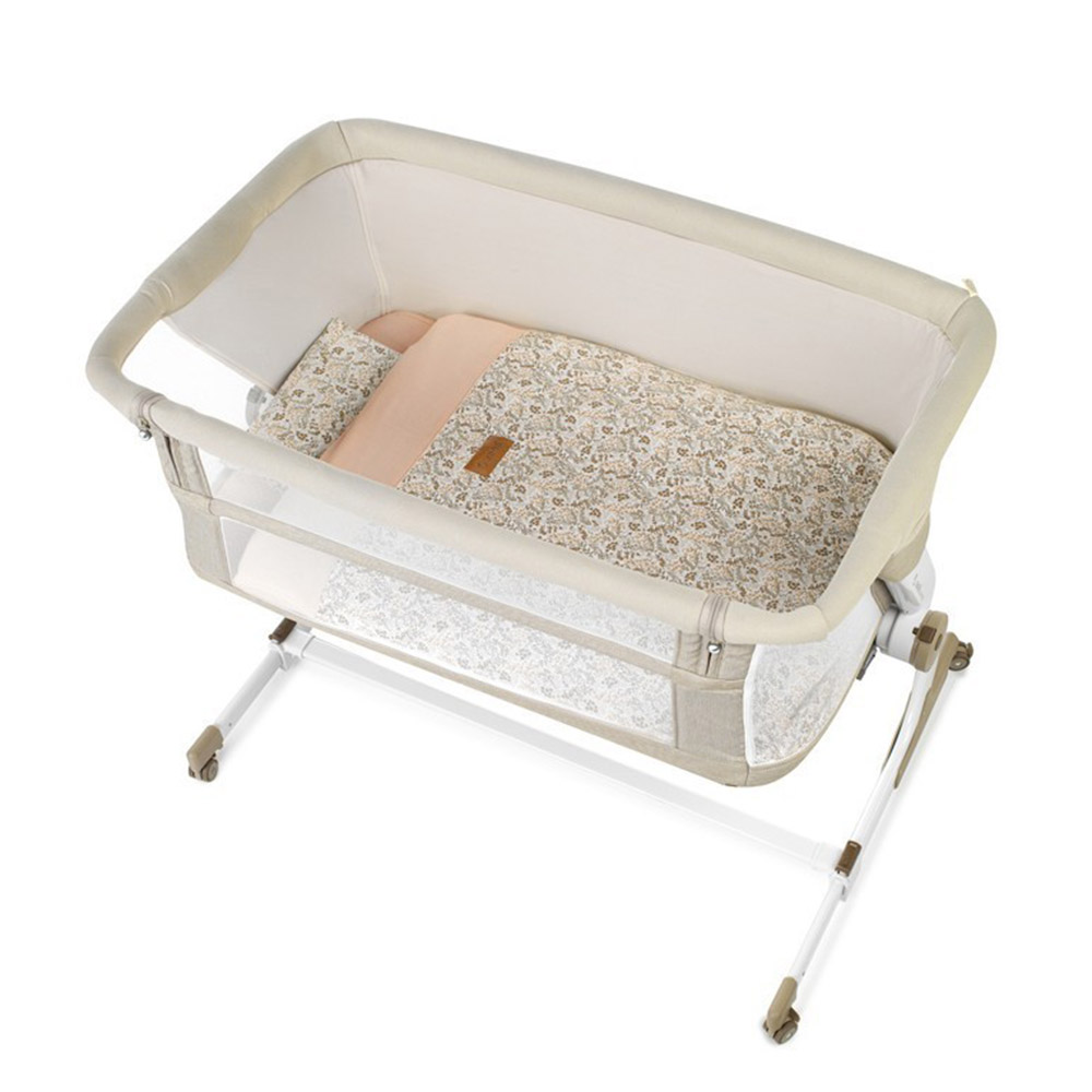 Jane Baby Side Co Sleeping With Bedding Pale