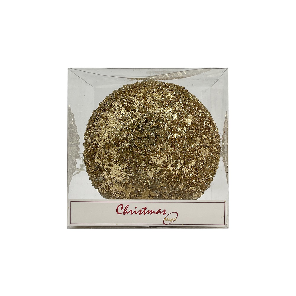 Christmas Magic - Christmas Designer Baubles - Gold - 15 cm - 1 Pc