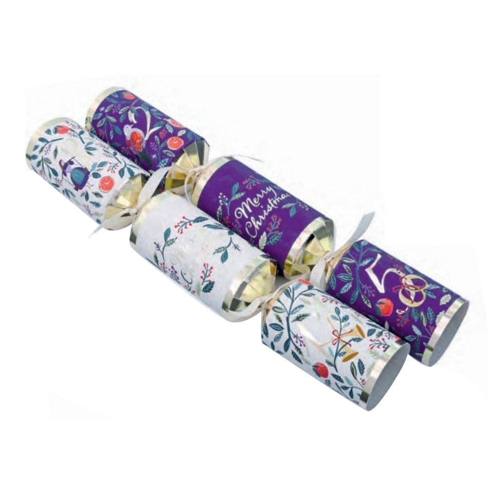 Tom Smith - 12-Days of Christmas Premium Crackers - 6 Pc Set - 14-Inch