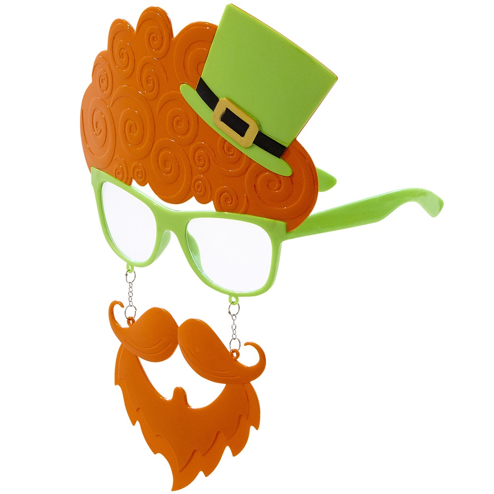 Widmann - St. Patrick's Day Glasses With Moustache & Goatee Beard