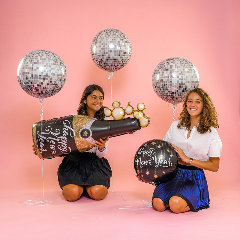 Betallic Balloon Co - New Year Champagne Bubble Balloon - 99 cm