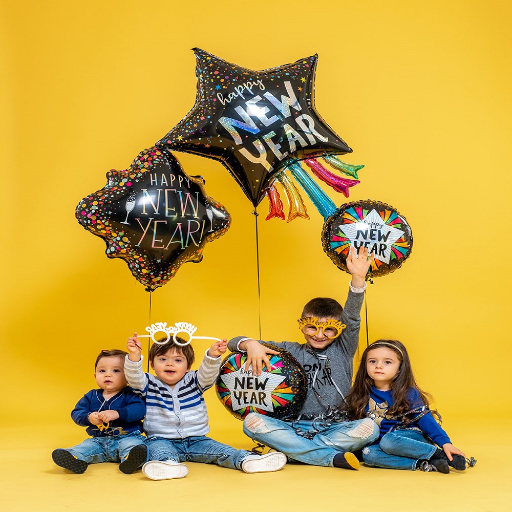 Betallic Balloon Co - New Year Party Confetti Frame - 24 Inch