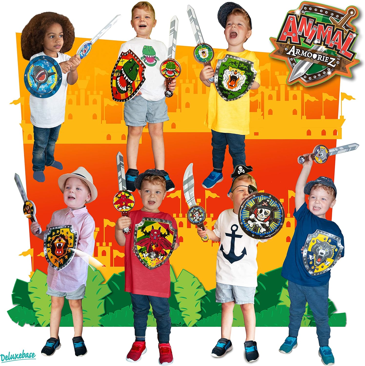 Deluxe Base - Animal Armouriez Sword & Shield Set - Dragon - 2 Pcs