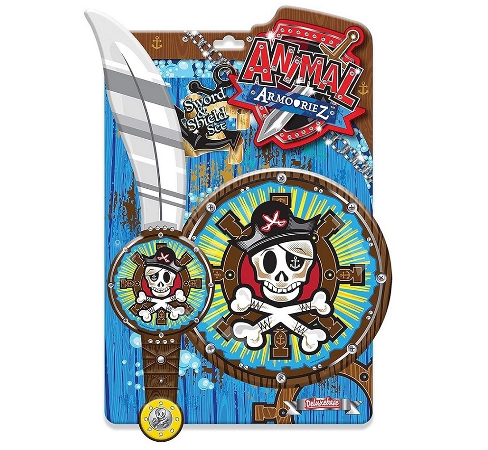 Deluxe Base - Animal Armouriez Sword & Shield Set - Pirate - 2 Pcs
