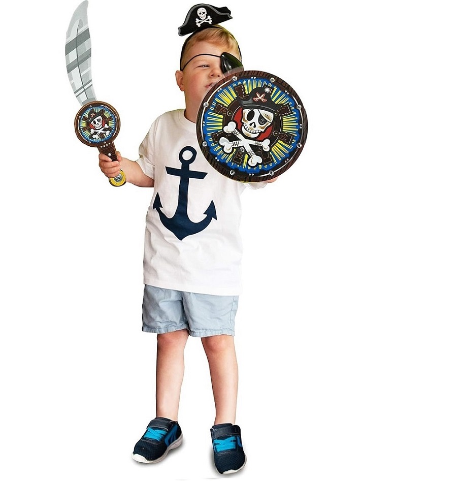 Deluxe Base - Animal Armouriez Sword & Shield Set - Pirate - 2 Pcs