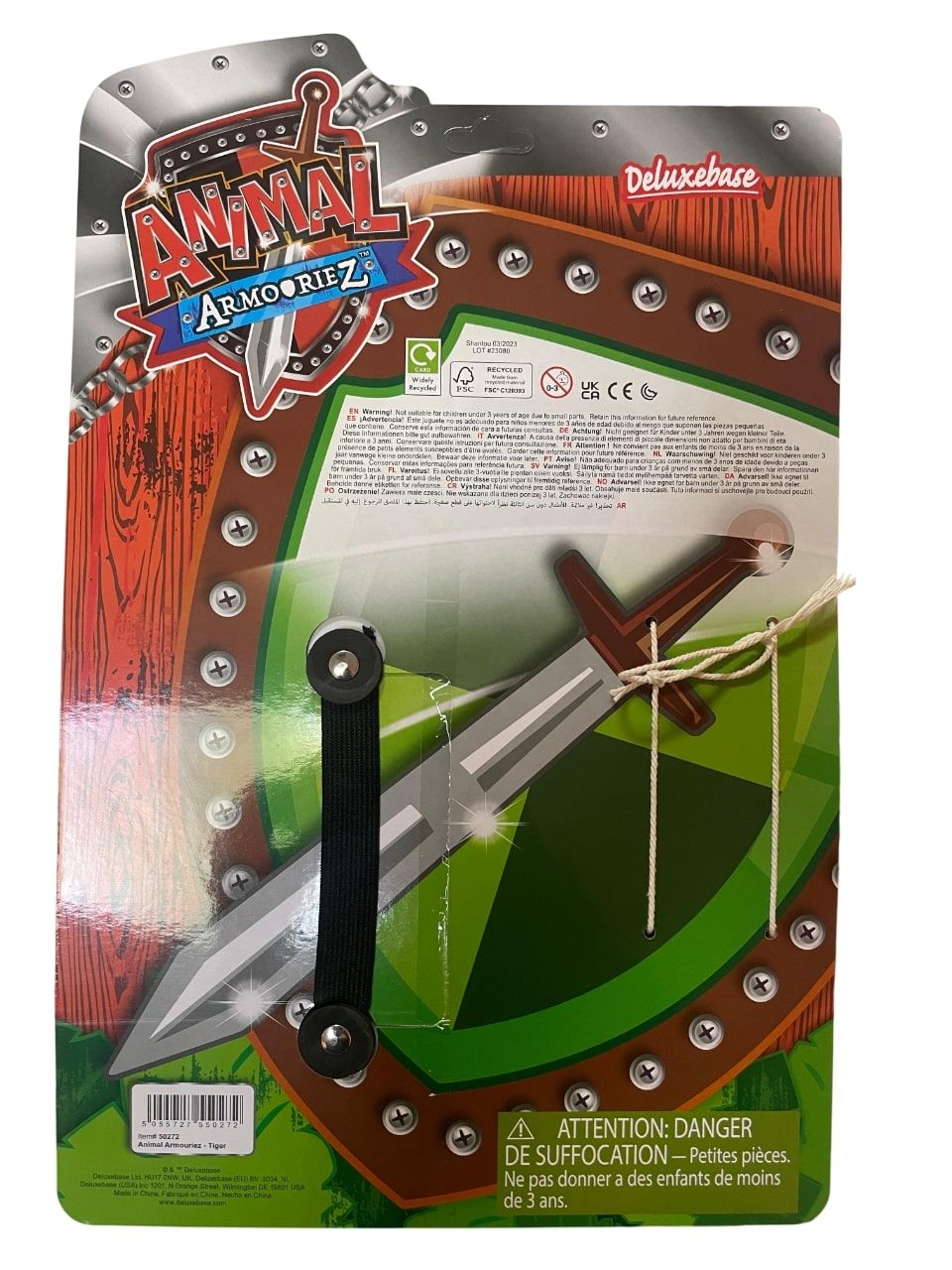 Deluxe Base - Animal Armouriez Sword & Shield Set - Tiger - 2 Pcs