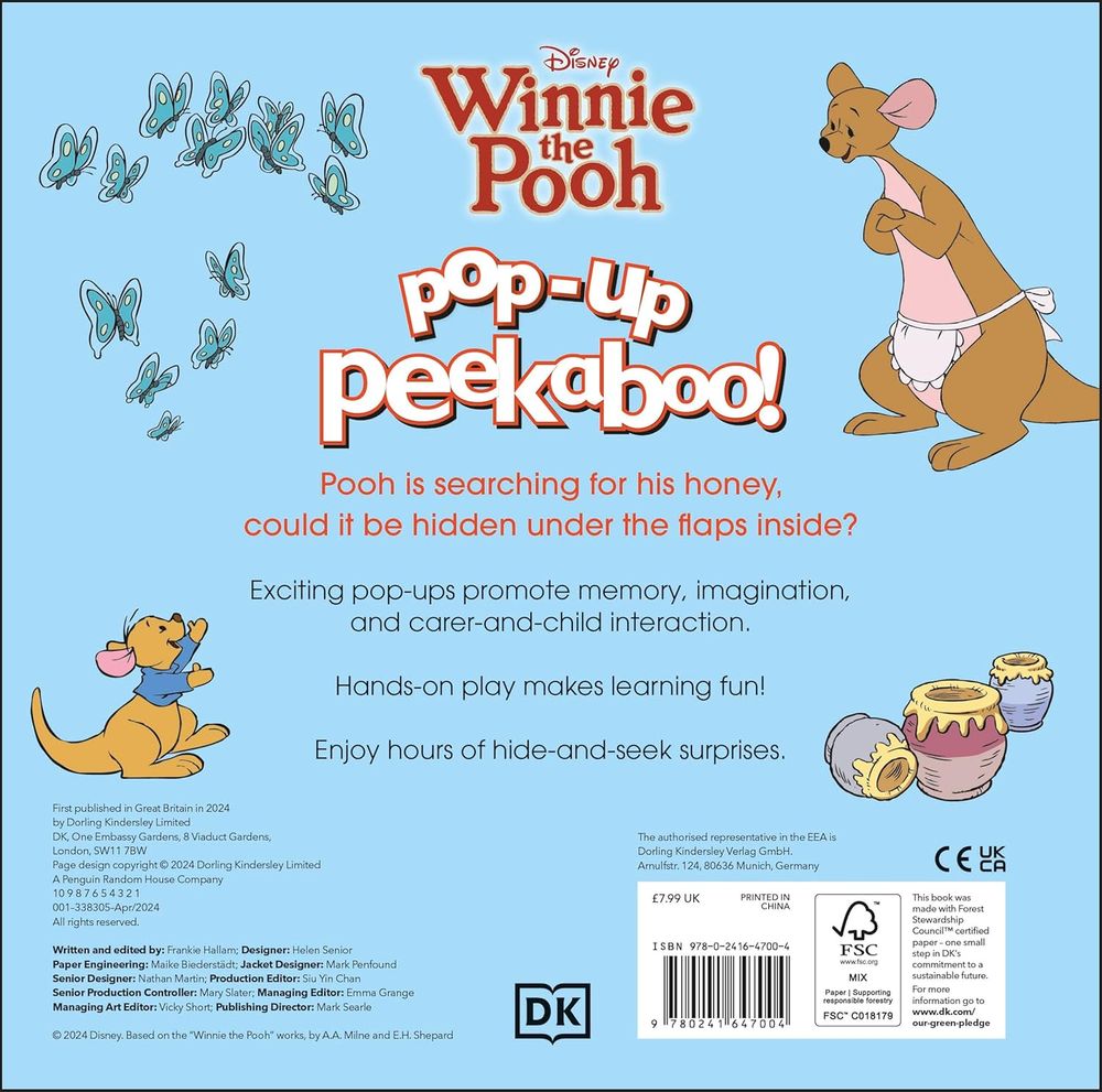 DK Children - Pop-Up Peekaboo! Disney Winnie The Pooh - Books