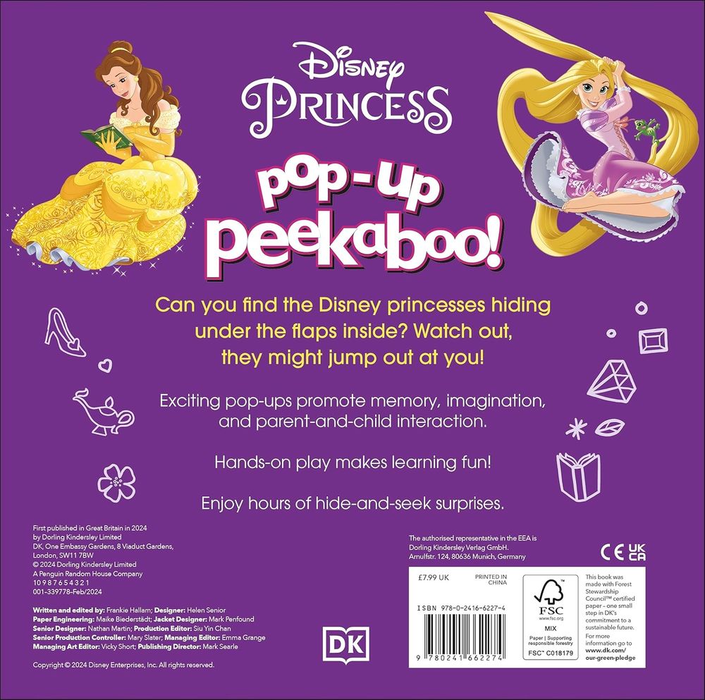 DK Children - Pop-Up Peekaboo! Disney Princess Book