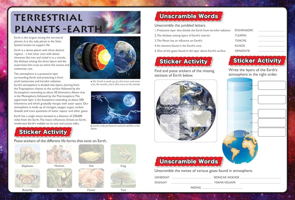 Sticker Book - Discover Planets