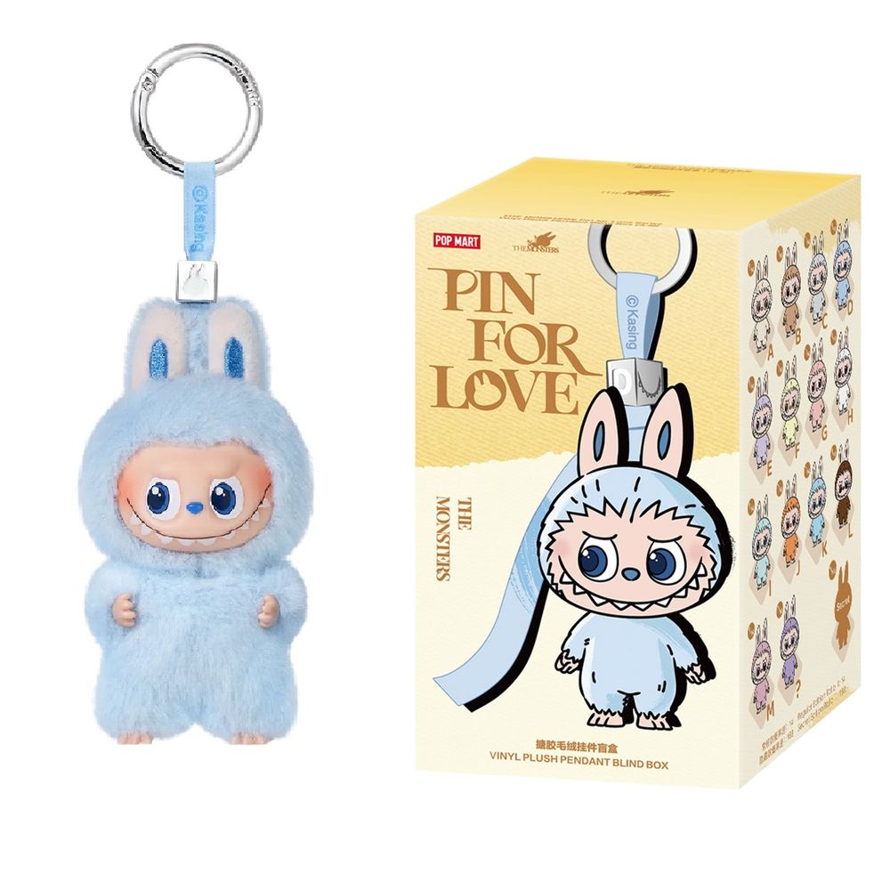 Pop Mart - Labubu The Monsters Pin For Love Series Vinyl Plush Pendant Blind Box - A-M - 1pc - Style May Vary