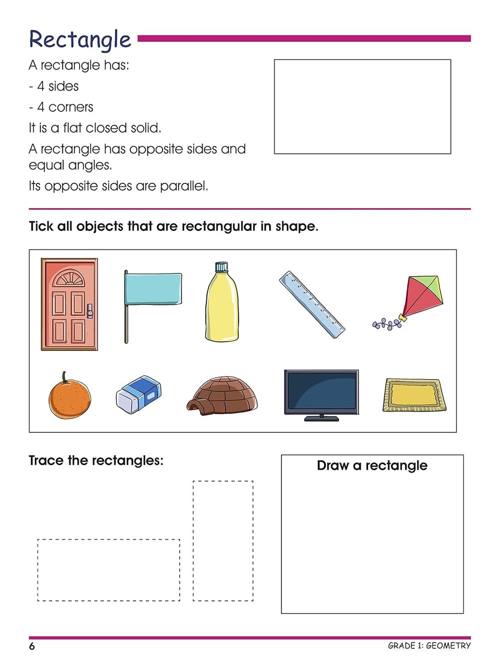 Om Books International - Smart Scholars Grade 1 Geometry