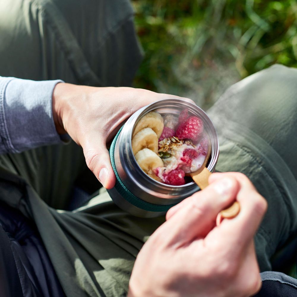 Black+Blum - Stainless Steel Vacuum Food Flask - Olive - 400 ml