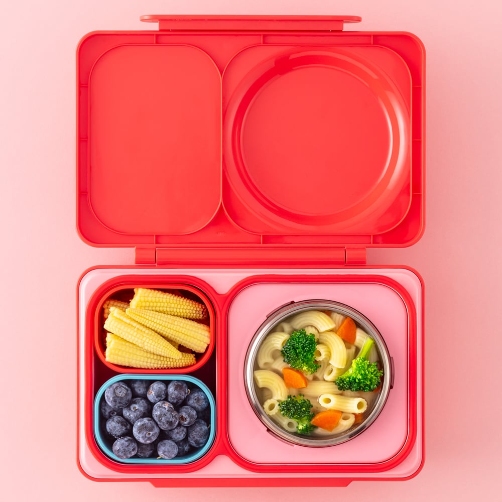 Omielife - Omiebox Up Dip Containers - Set Of 2 -  Red and Teal