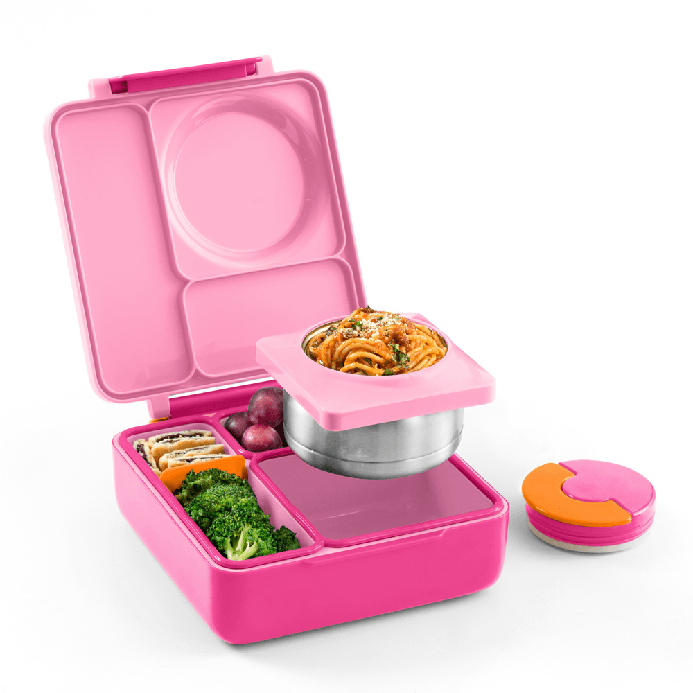 Omiebox - 3 Compartment Thermos Lunch Box - Pixie Pink
