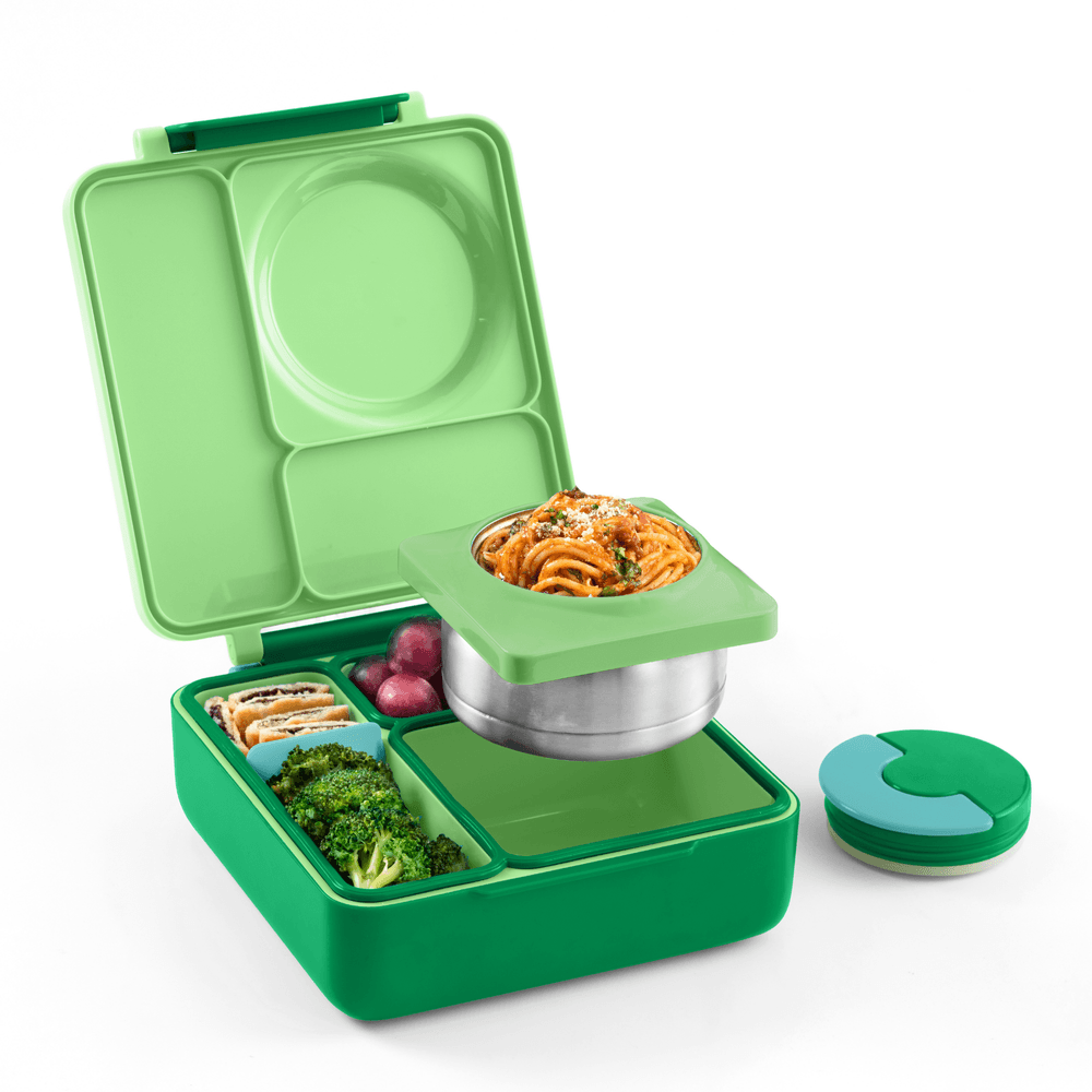 Omiebox - 3 Compartment Thermos Lunch Box - Apple Green