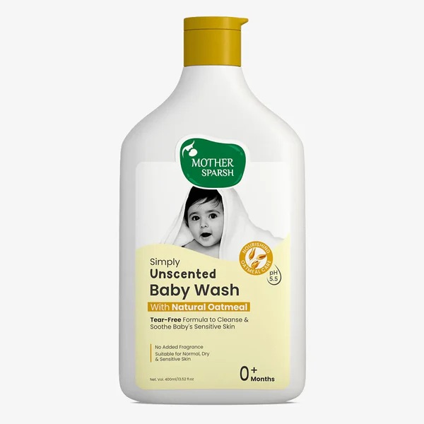 Mother Sparsh - Simply Unscented Baby Wash - 400ml