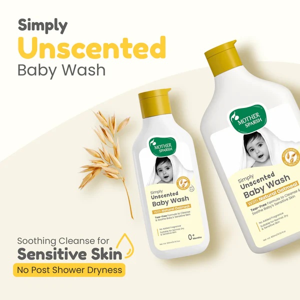 Mother Sparsh - Simply Unscented Baby Wash - 400ml