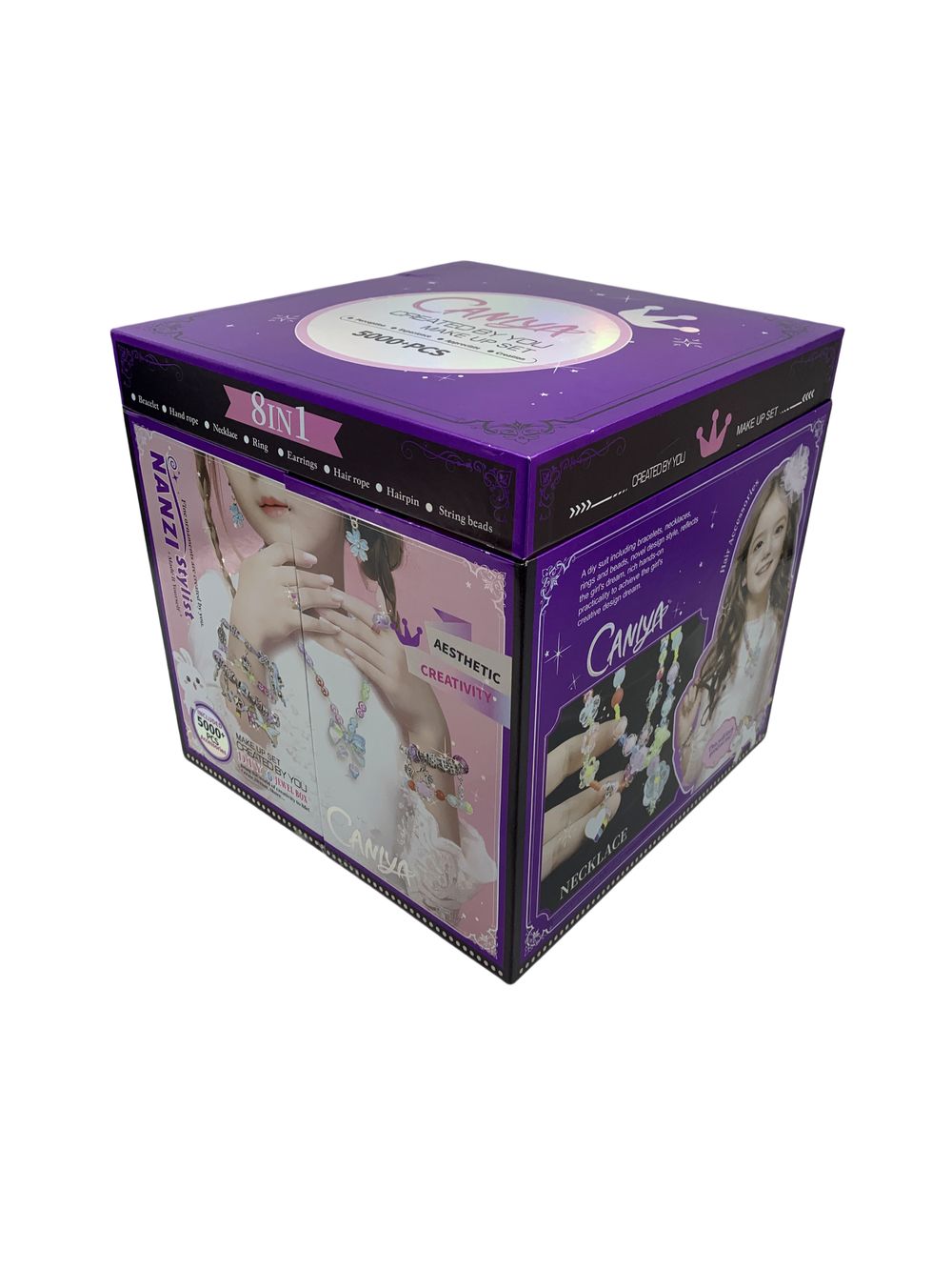 Caniya - 8 In 1 Diy Beads Jewelry Making Kit With Jewelry Box