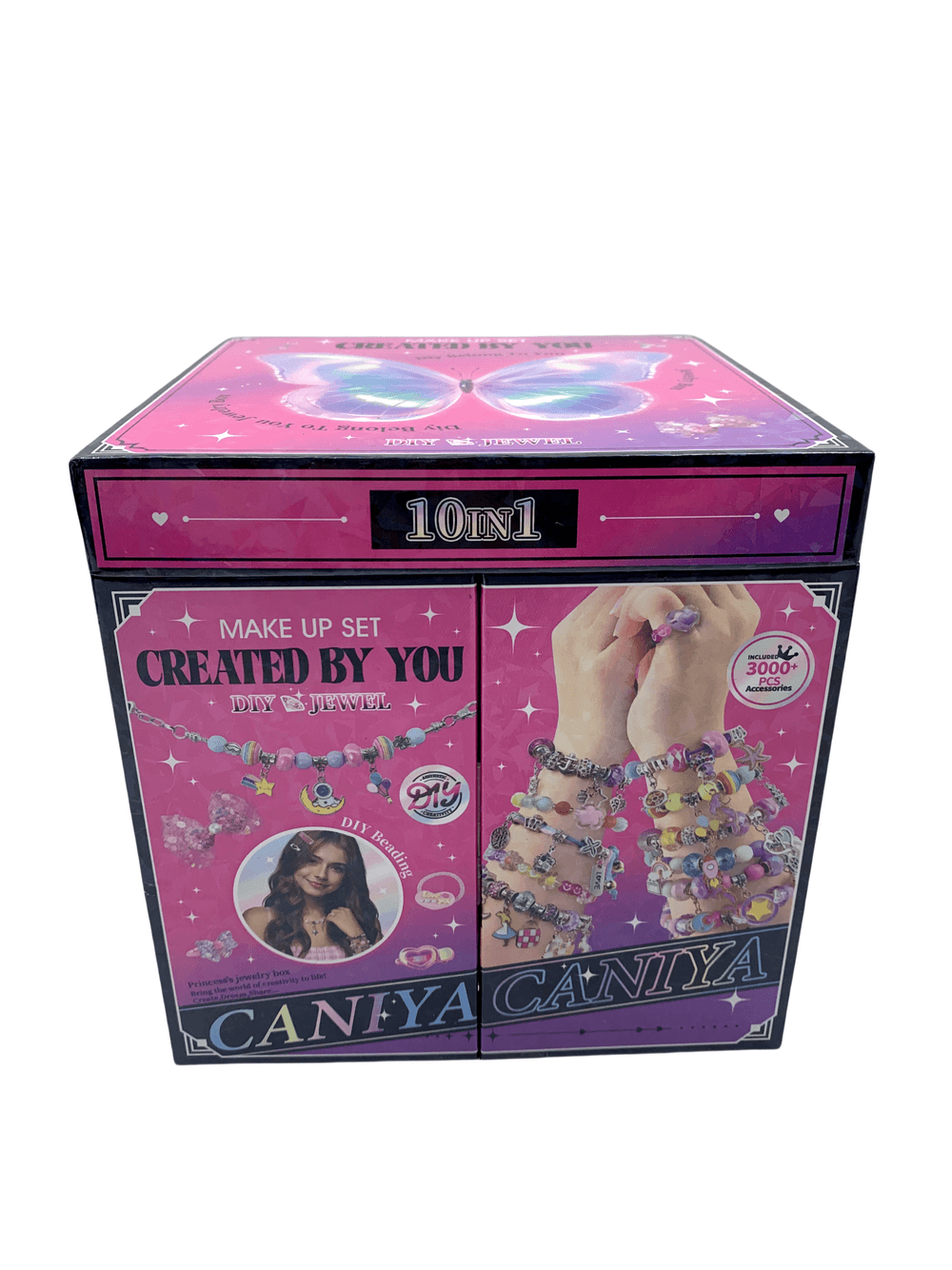 Caniya - 10 In 1 Diy Beads Jewelry Making Kit With Jewelry Gift