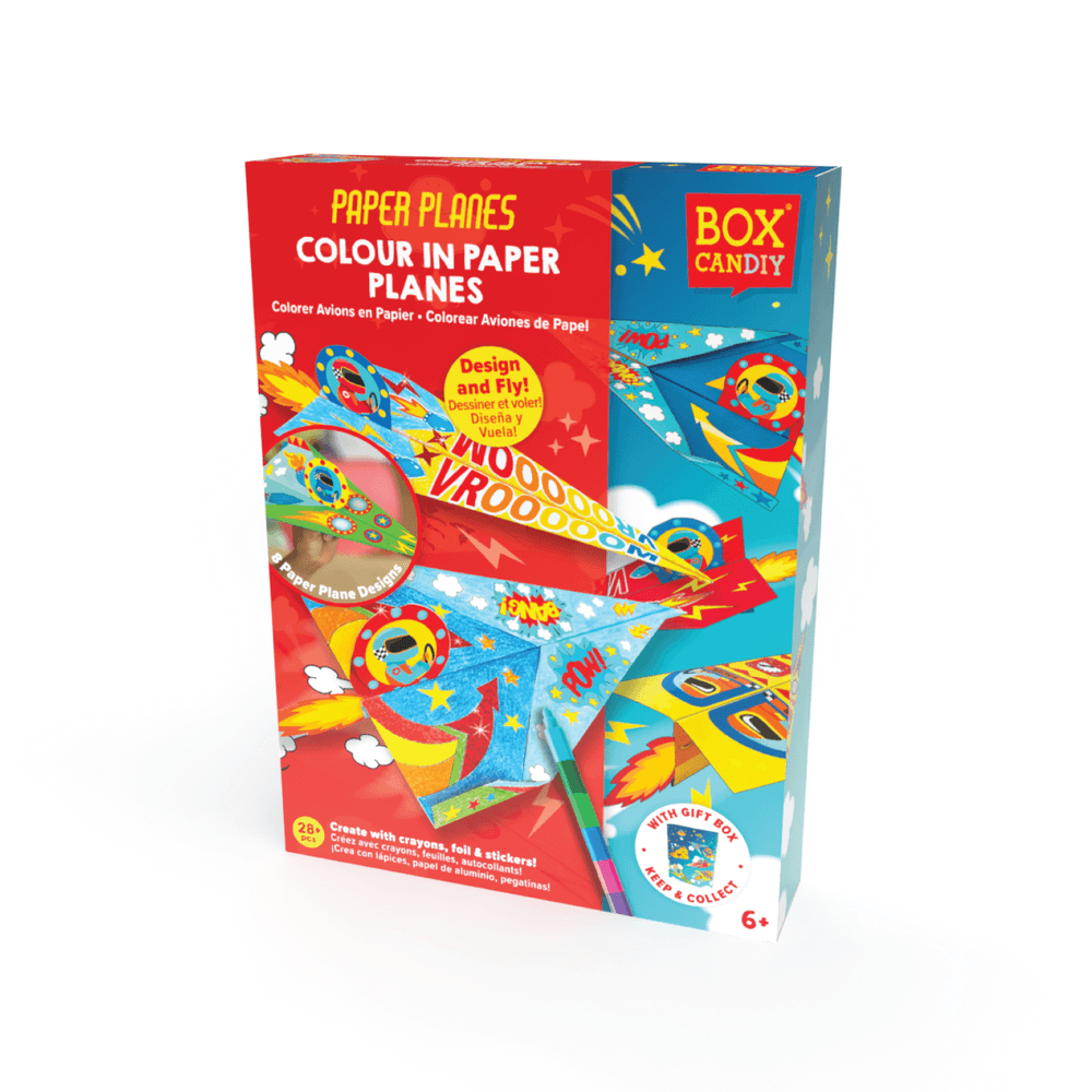 Box Candiy - Paper Planes - 20 Paper Planes To Colour In And Decorate