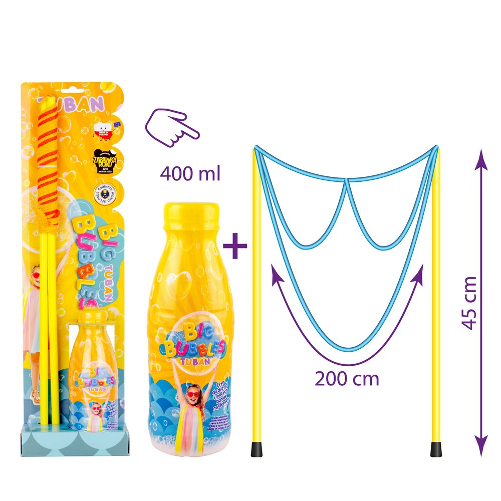 Tuban - Giant Bubble Wand Glasses & Liquid Set - 400 ml