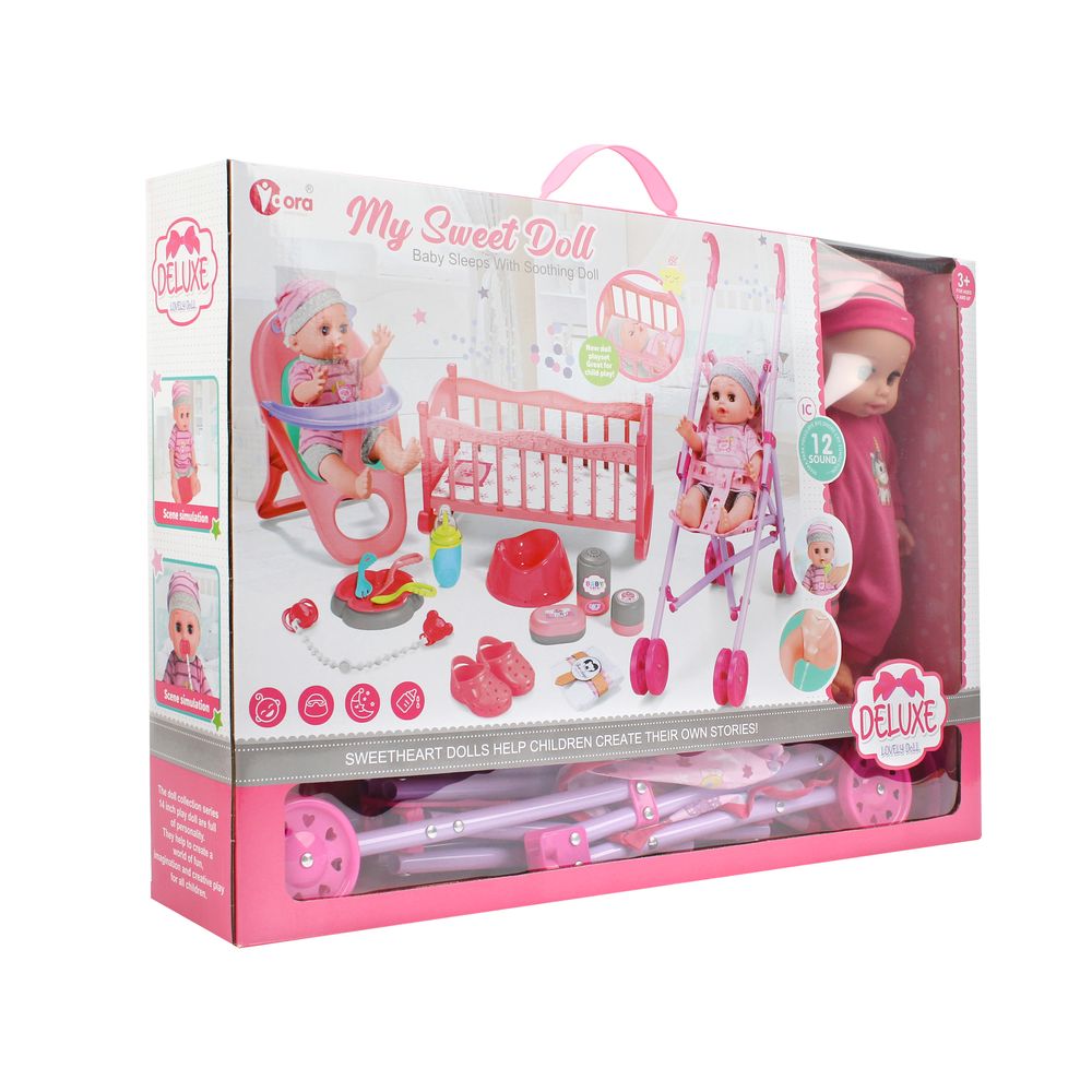 VDORA DOLLS - 3-In-1 My Doll Playset - 16 Pcs