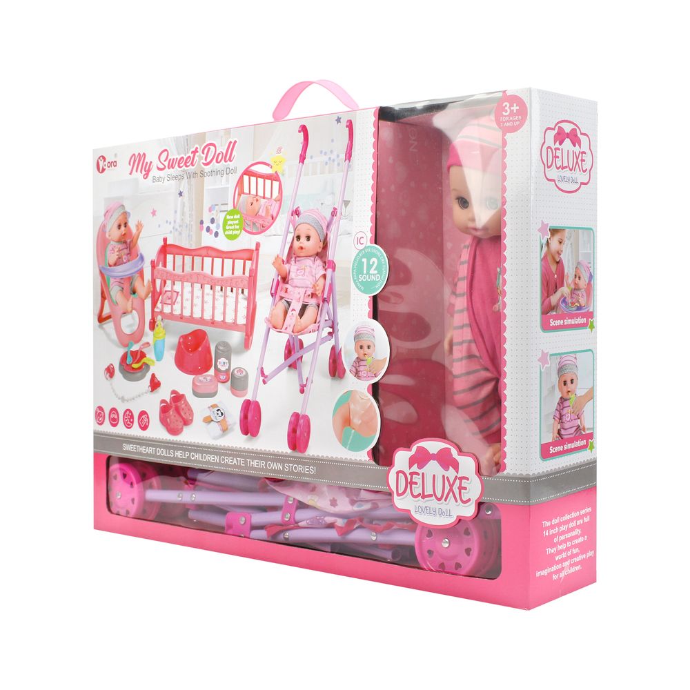 VDORA DOLLS - 3-In-1 My Doll Playset - 16 Pcs