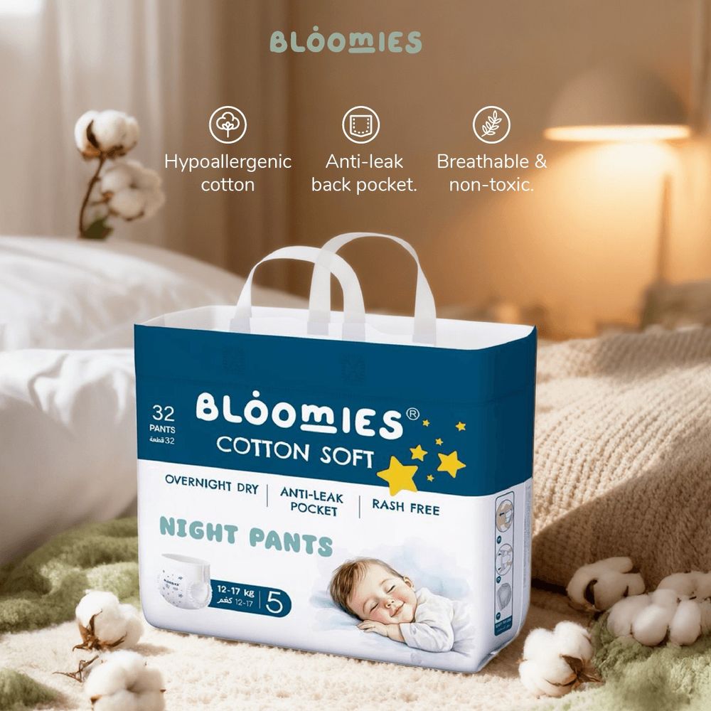 Bloomies - Night Pants - Size 5 - 12-17 kg - 96 Pcs