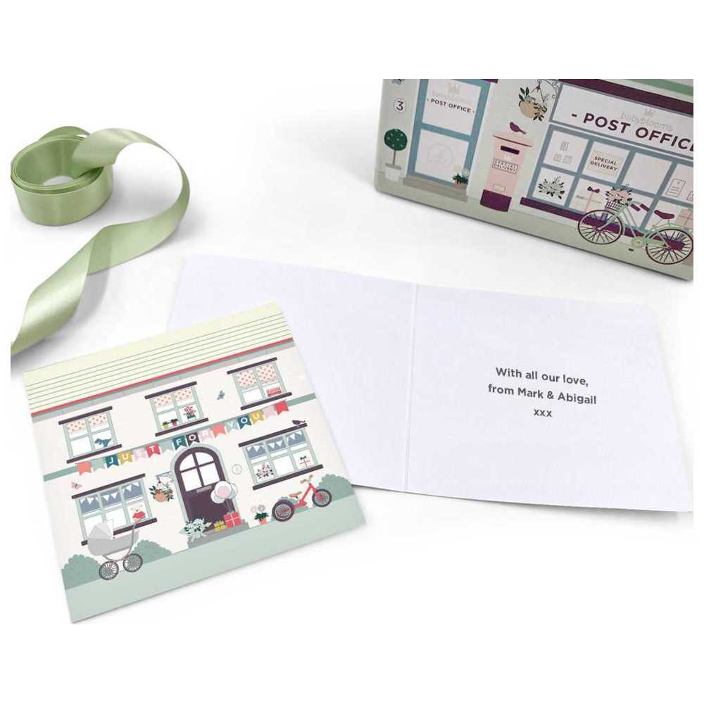 Babyblooms - Personalised Knitted Baby Blanket - Blue