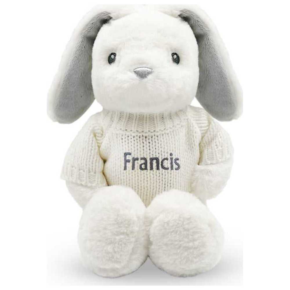 Babyblooms - Personalised Little Bunny & Bathrobe - Grey - 2 Pcs