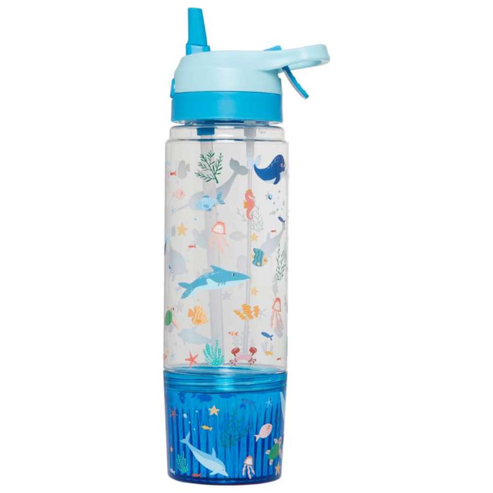 Little IA - Personalized Munch & Mist 3 - in - 1 Tritan Water Bottle - Seaworld - 650ml