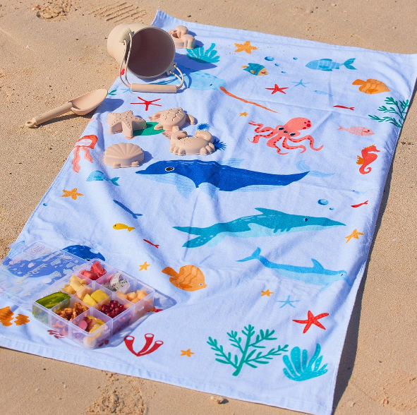 Little IA Personalised Seaworld Adventure Gift Set - Blue - 3 Pcs