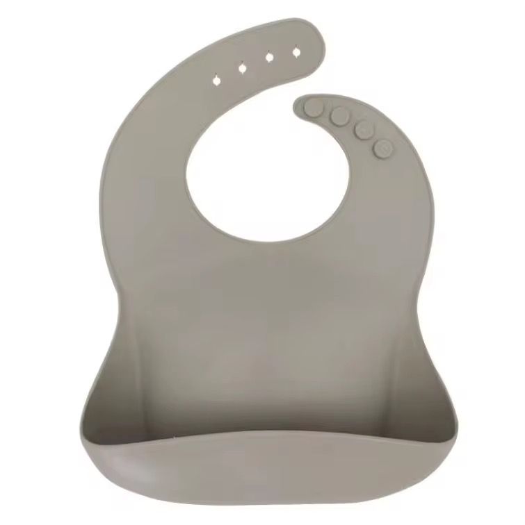 Maxims - Silicone Baby Bib - Taupe