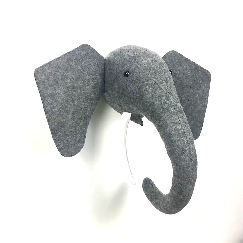 Maxims Baby Store - Elephant Head Wall Decor - Grey