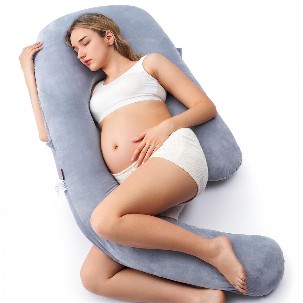 Momcozy Dreamline U Pro Pregnancy Pillow - Grey