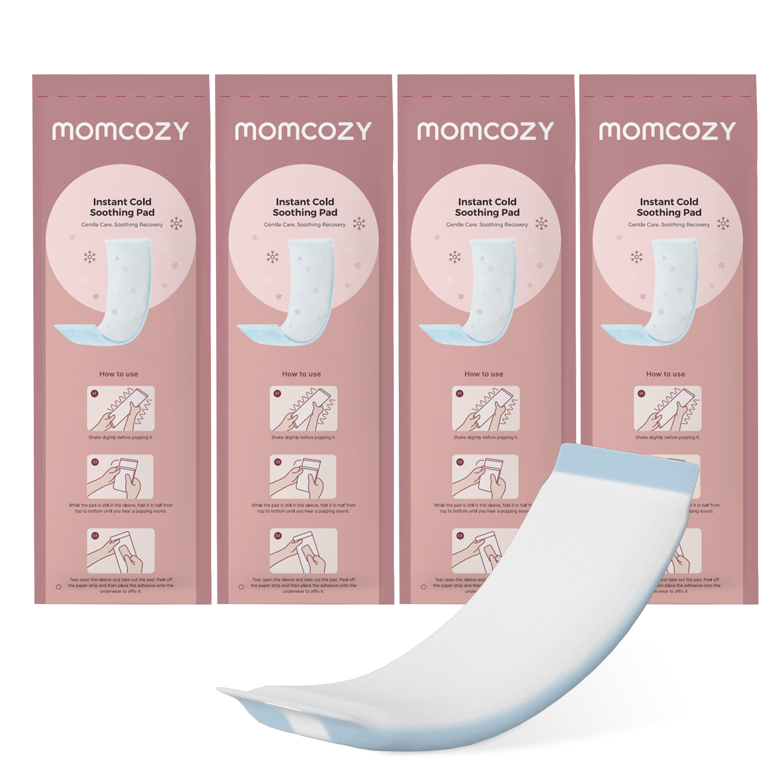 Momcozy Instant Cold Soothing Postpartum Pads - 8 Pcs