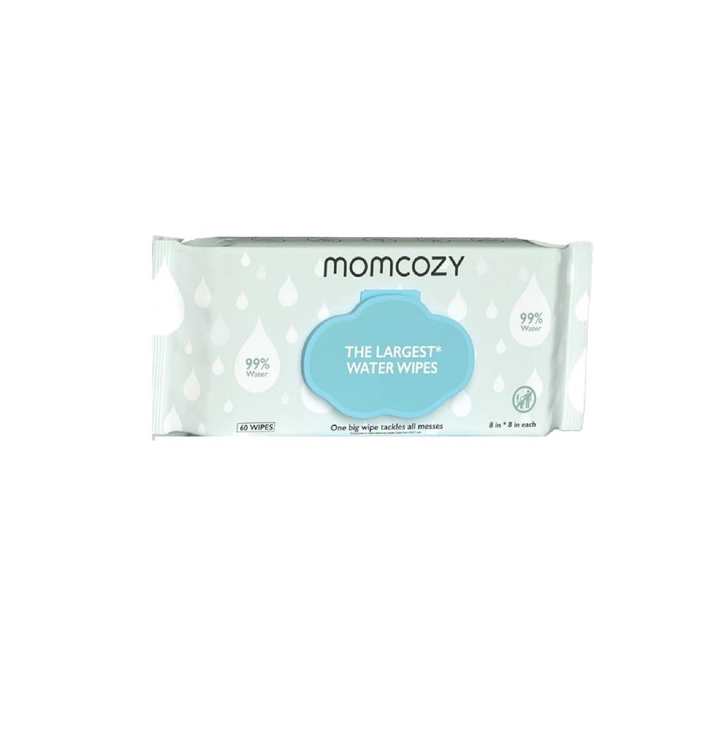 Momcozy - Water Based Baby Wipes Unscented - 60pcs