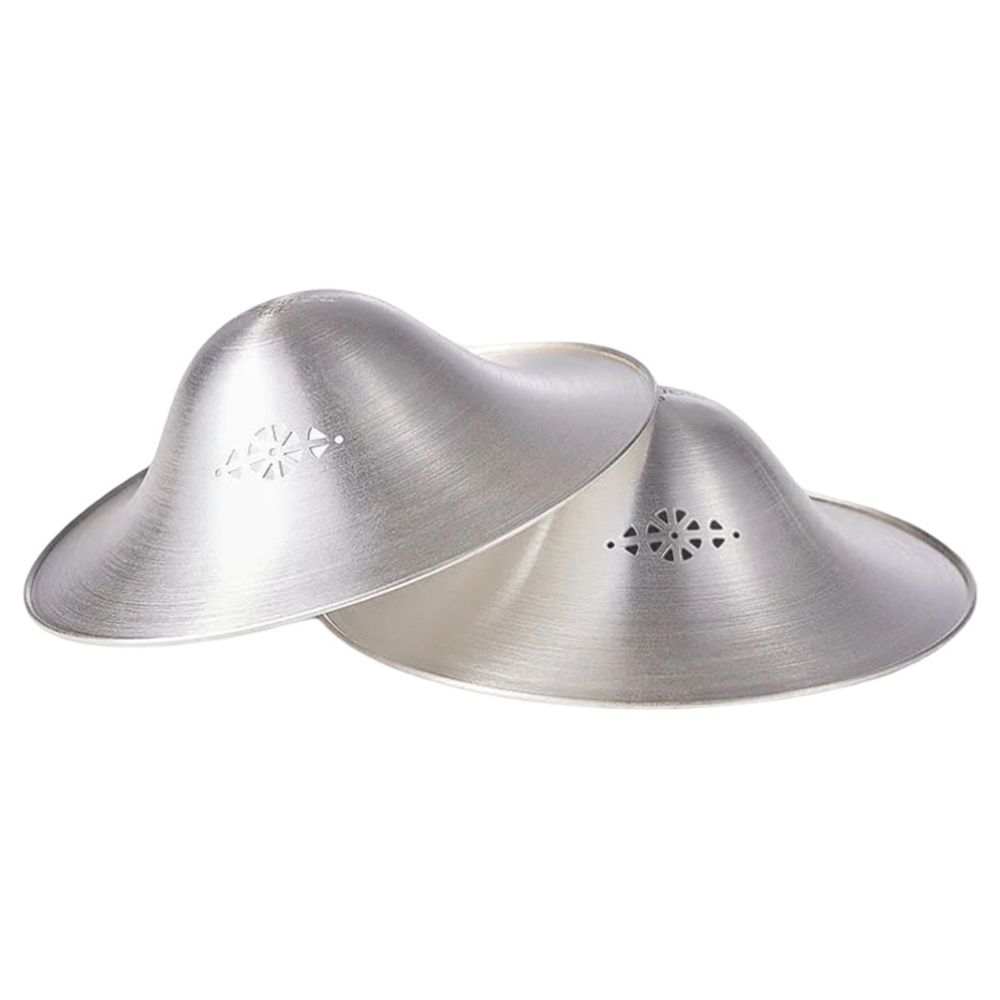 Momcozy 999 Silver Nursing Nipple Shields - 2 Pcs