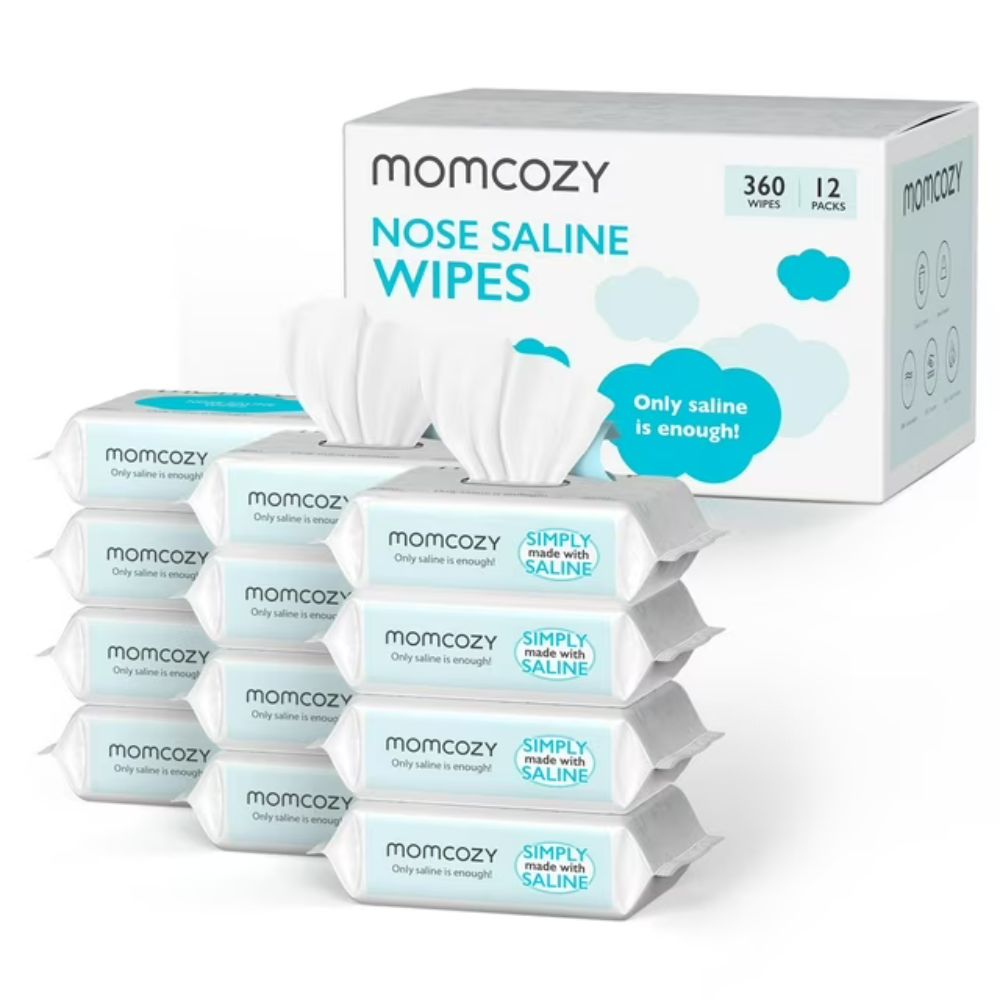 Momcozy - Baby Nose Saline Wipes - Pack of 12 - 360 Pcs