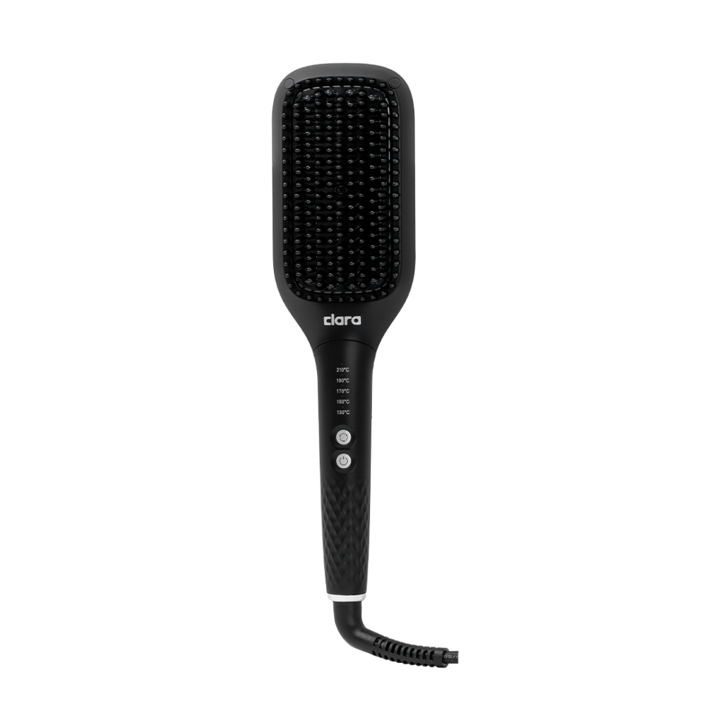 Clara - Sleek Hot Hair Brush - Black - 560 W
