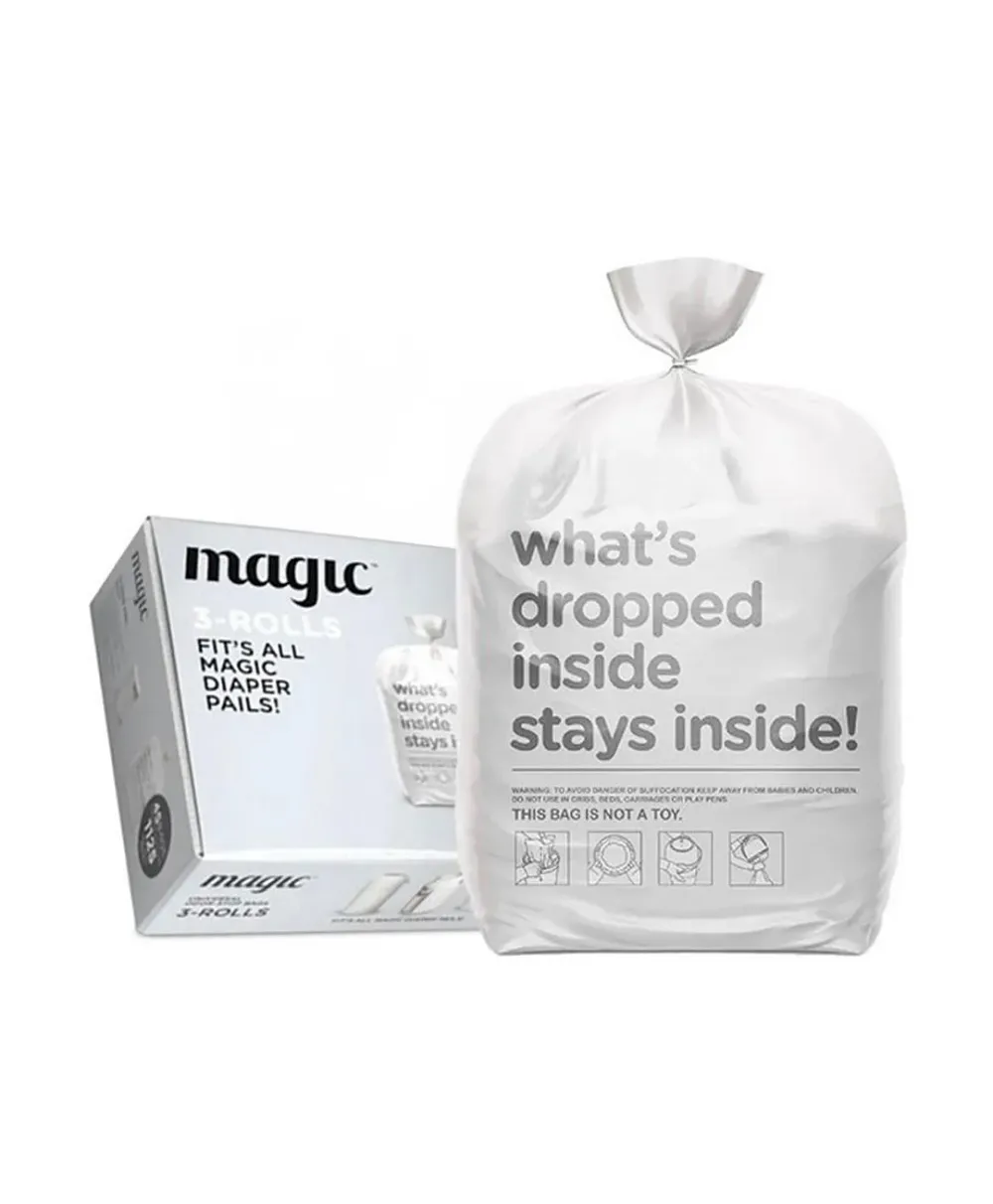 Magic Majestic & Essential Bin Bags - Beige - Pack of 3 - 45 Pcs