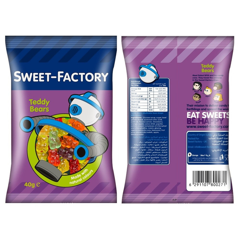 Sweet Factory - Teddy Bears Gummies 40g