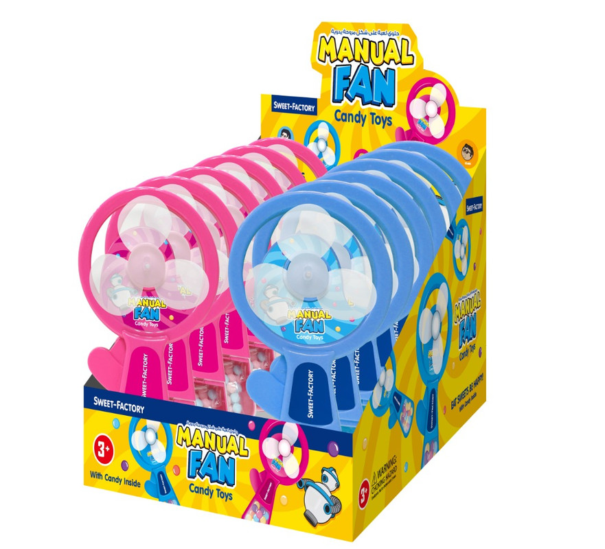 Sweet Factory - Manual Fan Candy Toys 5g 1Pc - Color May Vary
