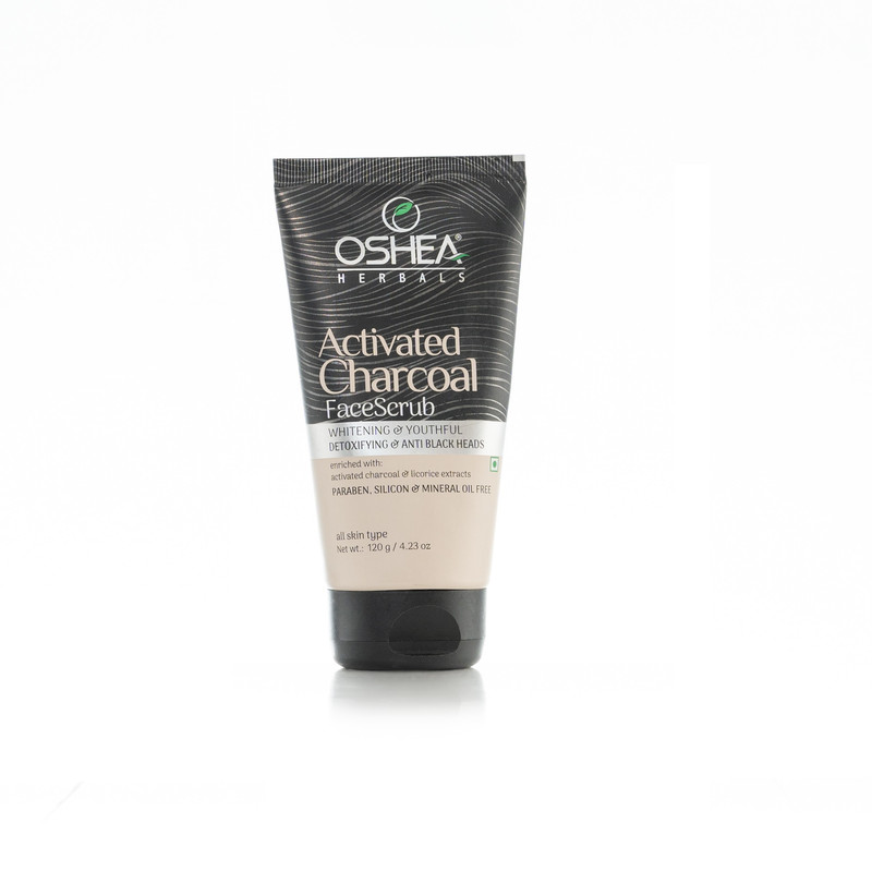 Oshea Herbals - Activated Charcoal Face Scrub For All Skin Type 120g